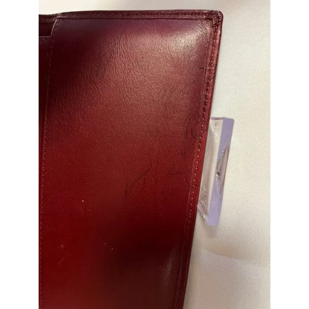 Vintage Y2K Coach Soho Wallet + Checkbook Red Leather & Jacquard